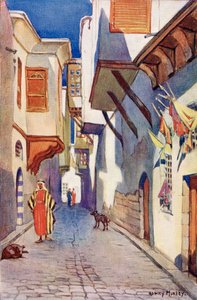 Ulica w Damaszku, Syria, ok. 1910 r., z A Book of Modern Palestine Richarda Penlake