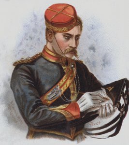 Kapitan 12. Ułanów (chromolitho)