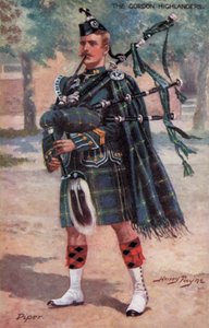 Gordon Highlanders, Piper (kolor lito)