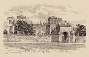 Hardwick Hall, Derbyshire (kolor lito) autorstwa Harry Percy Clifford