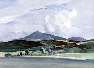 Widok na góry (akwarela)