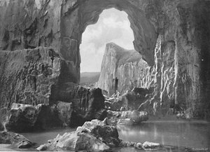 Naturalny łuk Lydstep, Tenby, c1896
