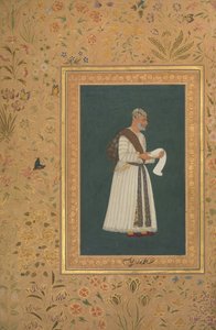 Portret Mulla Muhammad Khan Vali z Bijapur, folio z albumu Shah Jahan, recto: ca. 1620