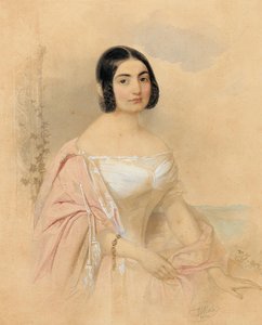 Portret hrabiny Marii von Tattenbach z domu von Lion, 1840 r.