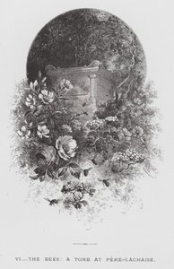 Owad: pszczoły, grób w Pere-Lachaise (rycina) autorstwa Hector Giacomelli