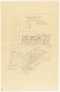 Plan, Project de Lotnement, rue Gros i rue de la Fontaine, Paryż autorstwa Hector Guimard