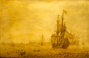 Holenderski statek Eendracht autorstwa Heerman Witmont