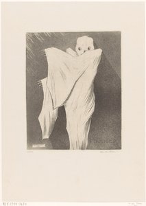 De Dood (oryginalny tytuł na obiekcie) Masker (oryginalny tytuł serii na obiekcie) autorstwa Hein von Essen (signed by artist)