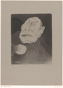De bruut (oryginalny tytuł na obiekcie) Masker (oryginalny tytuł serii na obiekcie) autorstwa Hein von Essen (signed by artist)