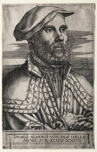 Albert van der Helle, 1538. autorstwa Heinrich Aldegrever