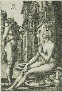 Batszeba w Łaźni autorstwa Heinrich Aldegrever