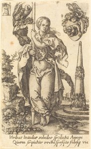 Dobroczynność, 1552. autorstwa Heinrich Aldegrever
