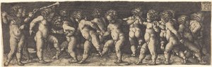 Tańczące dzieci, 1535. autorstwa Heinrich Aldegrever