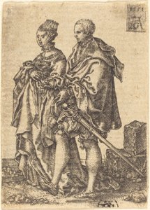 Tańcząca para autorstwa Heinrich Aldegrever