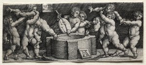 Osiem nagich dzieci przy studni, 1539.