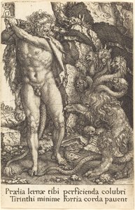 Herkules walczący z Hydrą Lernei, 1550. autorstwa Heinrich Aldegrever