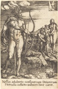 Herkules zabija Nessusa autorstwa Heinrich Aldegrever