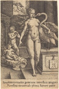 Herkules jako dziecko autorstwa Heinrich Aldegrever