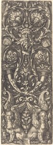 Wysokie owoce z ozdobami, 1552. autorstwa Heinrich Aldegrever