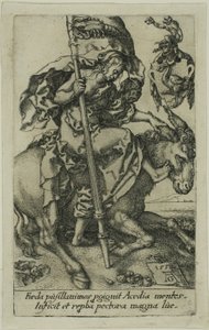 Bezczynność, z wad autorstwa Heinrich Aldegrever