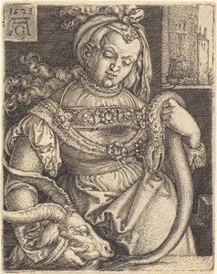 Nieumiarkowanie, 1528. autorstwa Heinrich Aldegrever