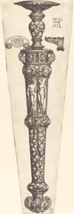 Duża pochwa sztyletu z nagą parą, 1536. autorstwa Heinrich Aldegrever