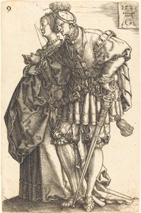 Duże tancerki ślubne autorstwa Heinrich Aldegrever