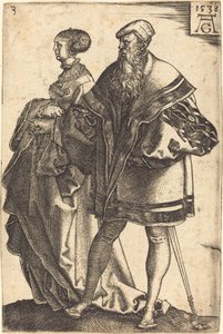 Duże tancerki ślubne autorstwa Heinrich Aldegrever