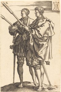 Duże tancerki ślubne, 1538. autorstwa Heinrich Aldegrever