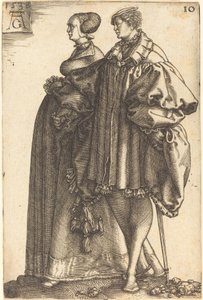 Duże tancerki ślubne, 1538. autorstwa Heinrich Aldegrever