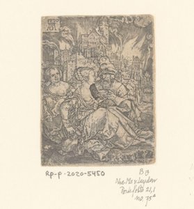 Lot i jego córki autorstwa Heinrich Aldegrever