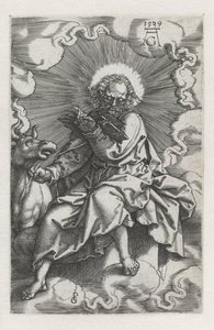 Łukasz Czterech Ewangelistów (tytuł serii) autorstwa Heinrich Aldegrever