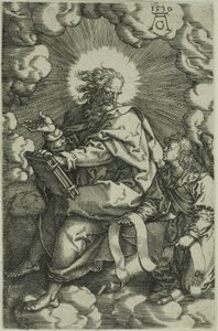 Mateusz, z „Czterech Ewangelistów” autorstwa Heinrich Aldegrever