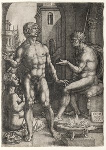 Mucius Saevola autorstwa Heinrich Aldegrever