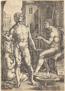 Mucius Scaevola autorstwa Heinrich Aldegrever
