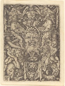 Ozdoba z maską, 1549. autorstwa Heinrich Aldegrever