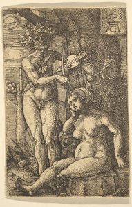 Orfeusz i Eurydyka, 1528. autorstwa Heinrich Aldegrever