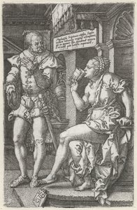 Sophonisba pije truciznę autorstwa Heinrich Aldegrever