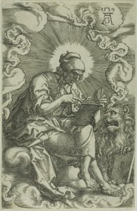 Św. Marek, z Czterech Ewangelistów autorstwa Heinrich Aldegrever