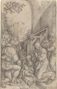 Narodzenia, 1552. autorstwa Heinrich Aldegrever