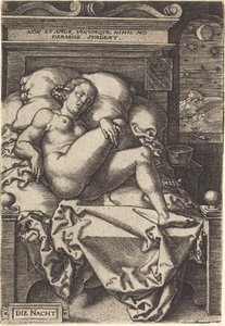 Noc, 1553. autorstwa Heinrich Aldegrever