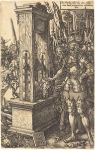 Tytus Manliusz ścina głowę swojemu synowi autorstwa Heinrich Aldegrever