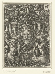 Dekoracja powierzchni z groteskami autorstwa Heinrich Aldegrever