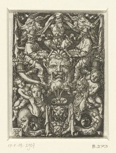 Dekoracja powierzchni z groteskami autorstwa Heinrich Aldegrever