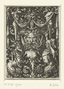 Dekoracja powierzchni z groteskami autorstwa Heinrich Aldegrever