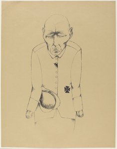 Bezrobotny mężczyzna autorstwa Heinrich Hoerle