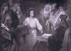 Jezus w młodości, Bibbys Annual, 1916-1917 autorstwa Heinrich Karl Hofmann