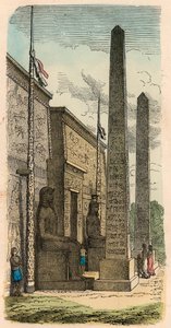 Starożytny Egipt : Wejście do pałacowej świątyni autorstwa Heinrich Leutemann