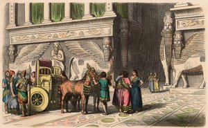 Asyryjczyk: Pałac-Portal autorstwa Heinrich Leutemann