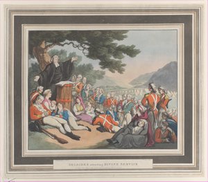Żołnierze uczestniczący w służbie Bożej, 1 sierpnia 1798 r.